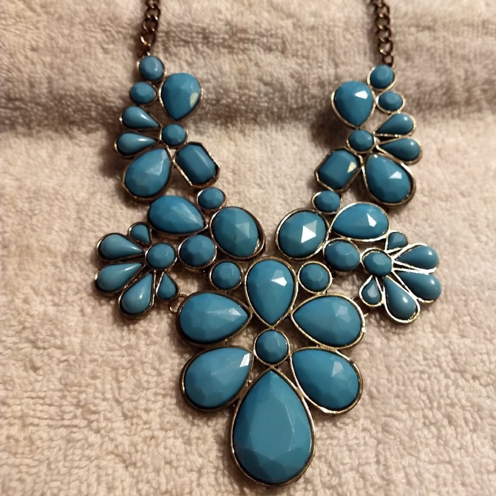 **4 FOR $20** Gorgeous Vintage Blue Bead Necklace